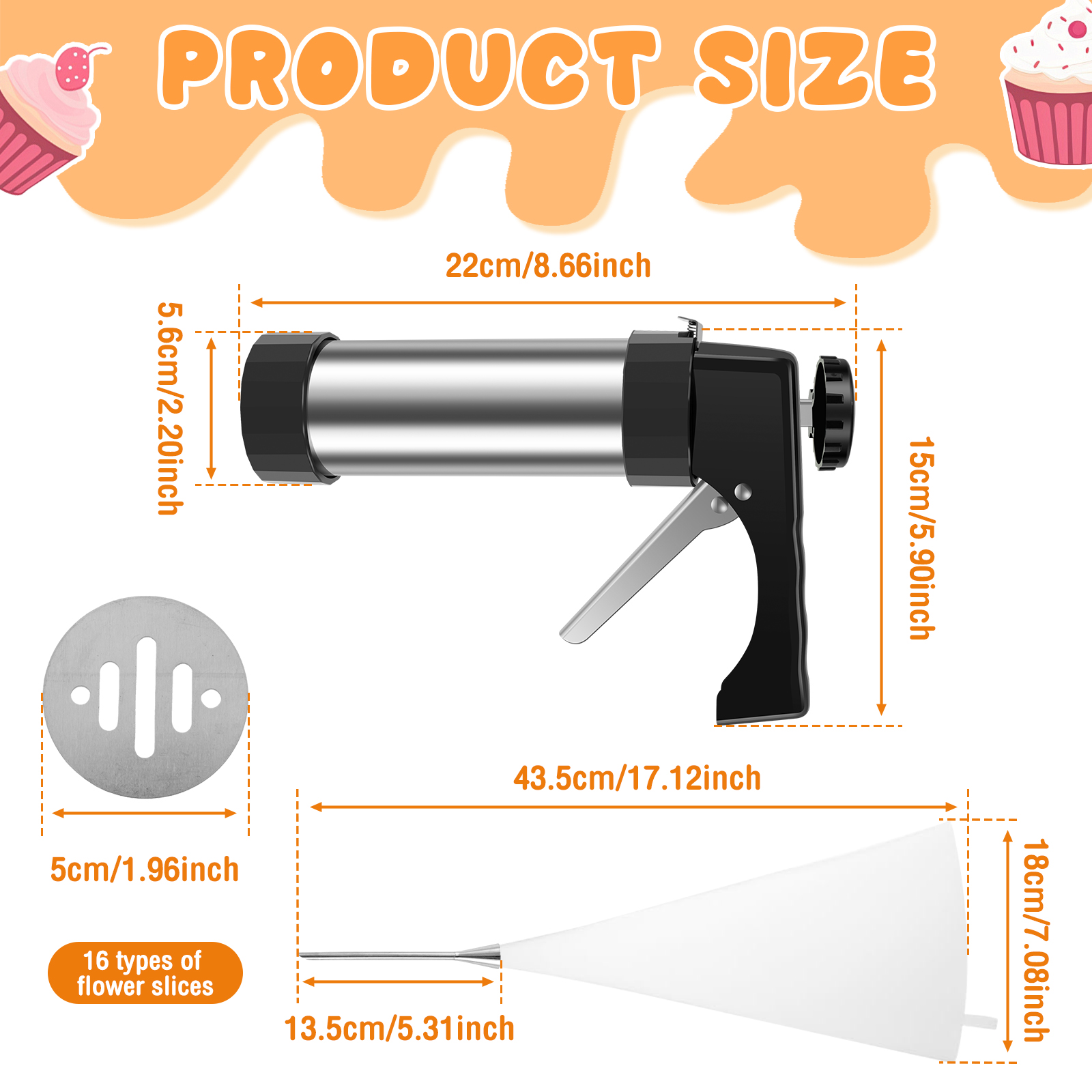 Cookie Press Gun Tips Set Stai - Churros Maker Gun recensione e prezzo