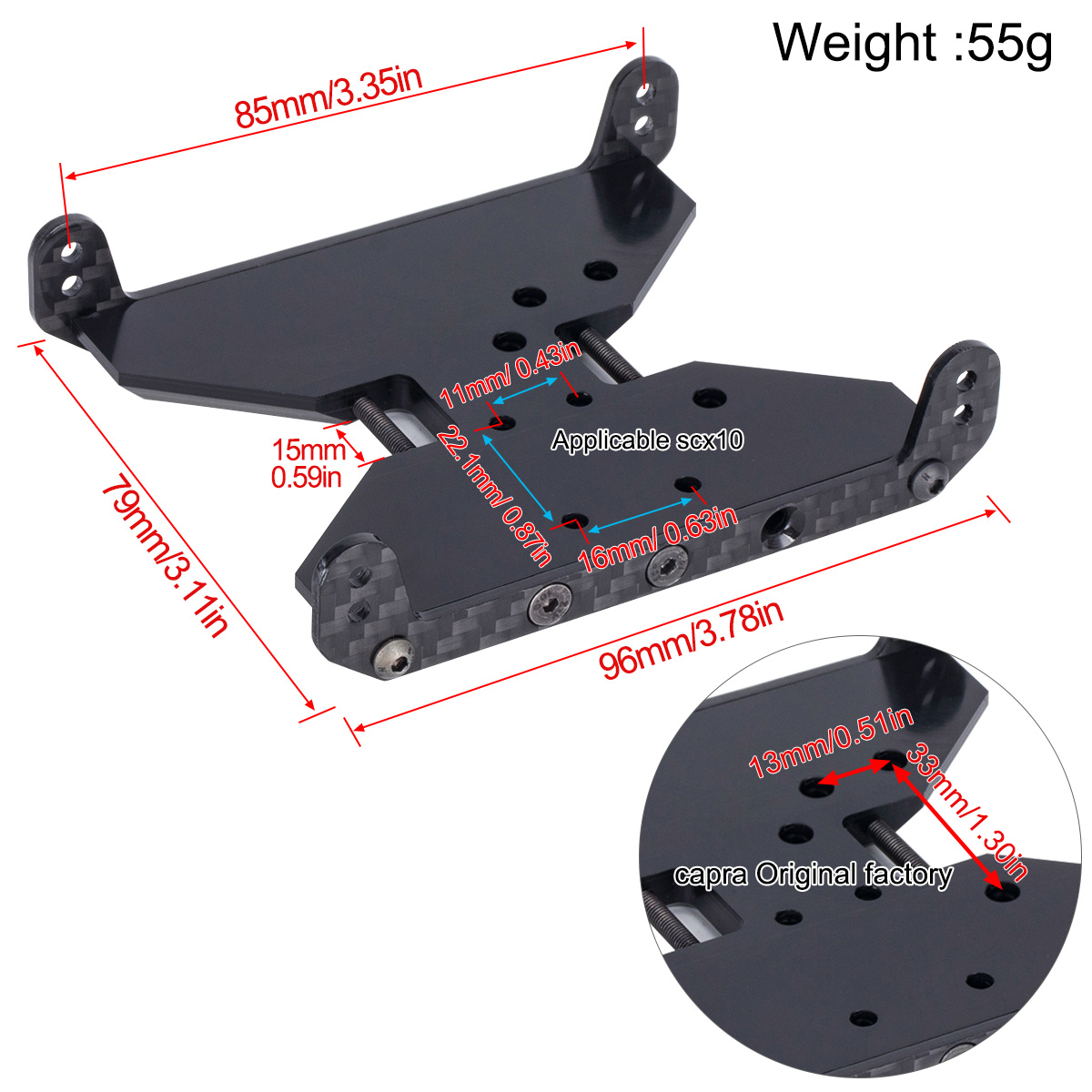Carbon Fiber Chassis Skid Plat - Crepe Pan Carbon recensione e prezzo