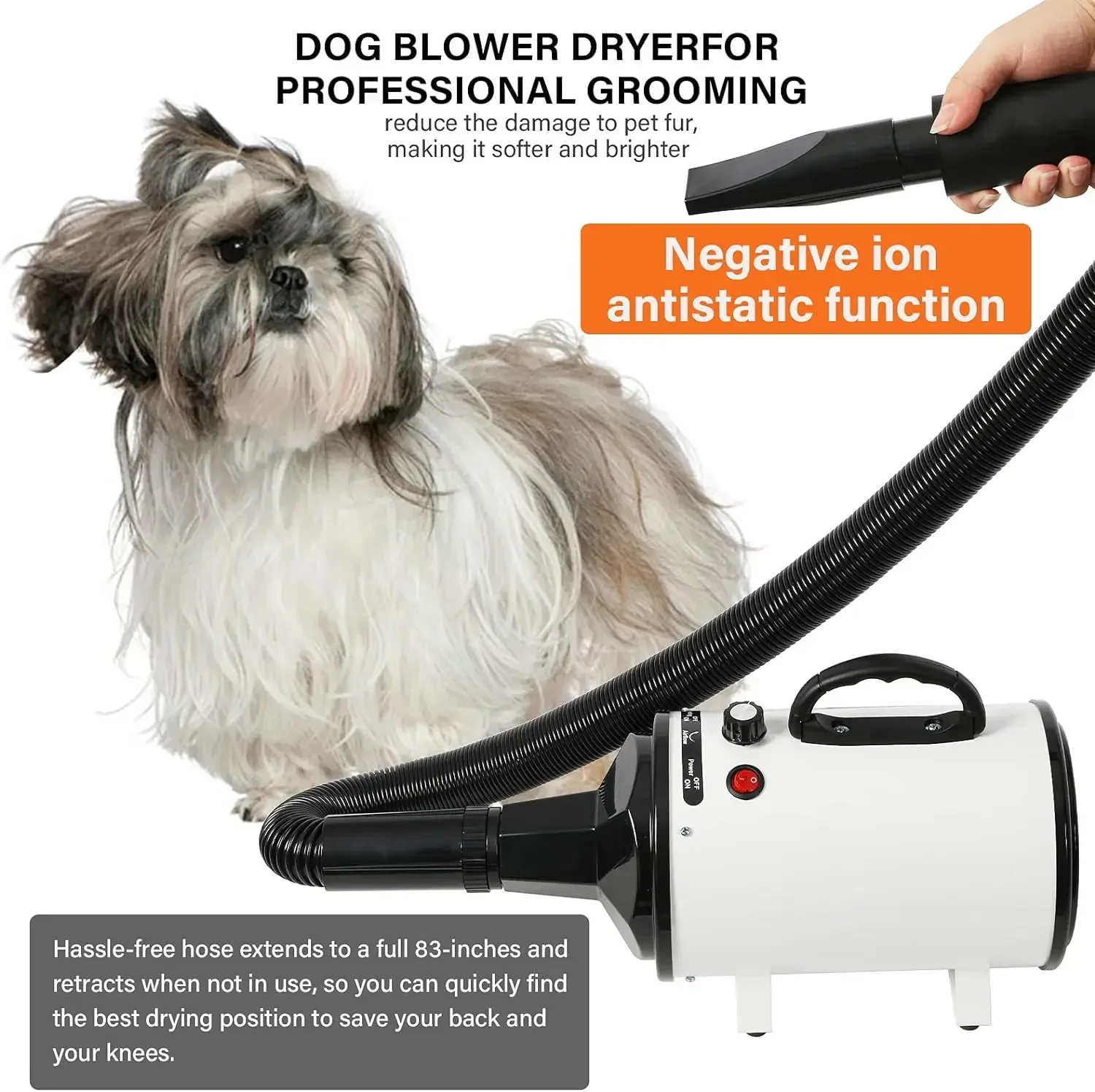 2800W Pet Hair Dryer for Dogs  - Hot Dog Press recensione e prezzo