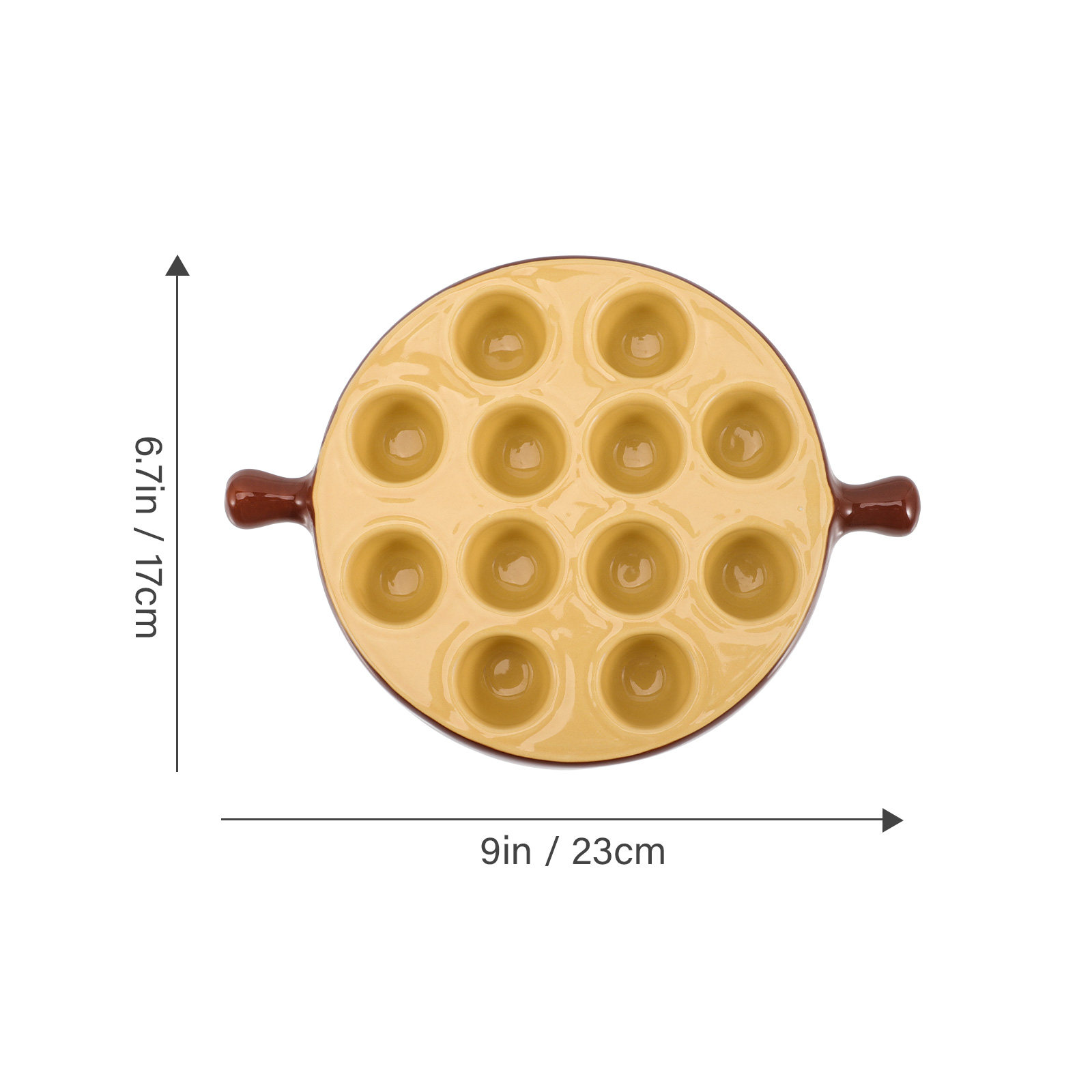 Ceramic Escargot Plate 12 Hole - Takoyaki Grill Plate recensione e prezzo