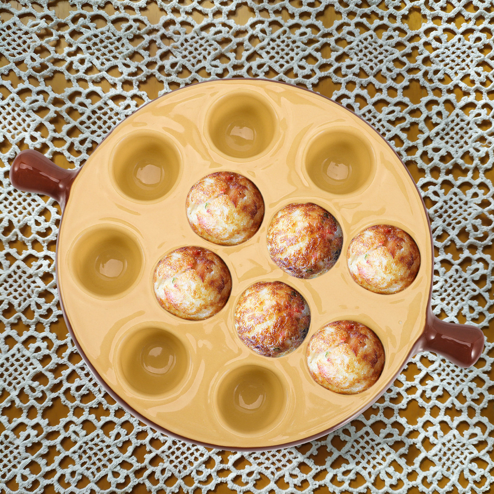 Ceramic Escargot Plate 12 Hole - Takoyaki Grill Plate recensione e prezzo
