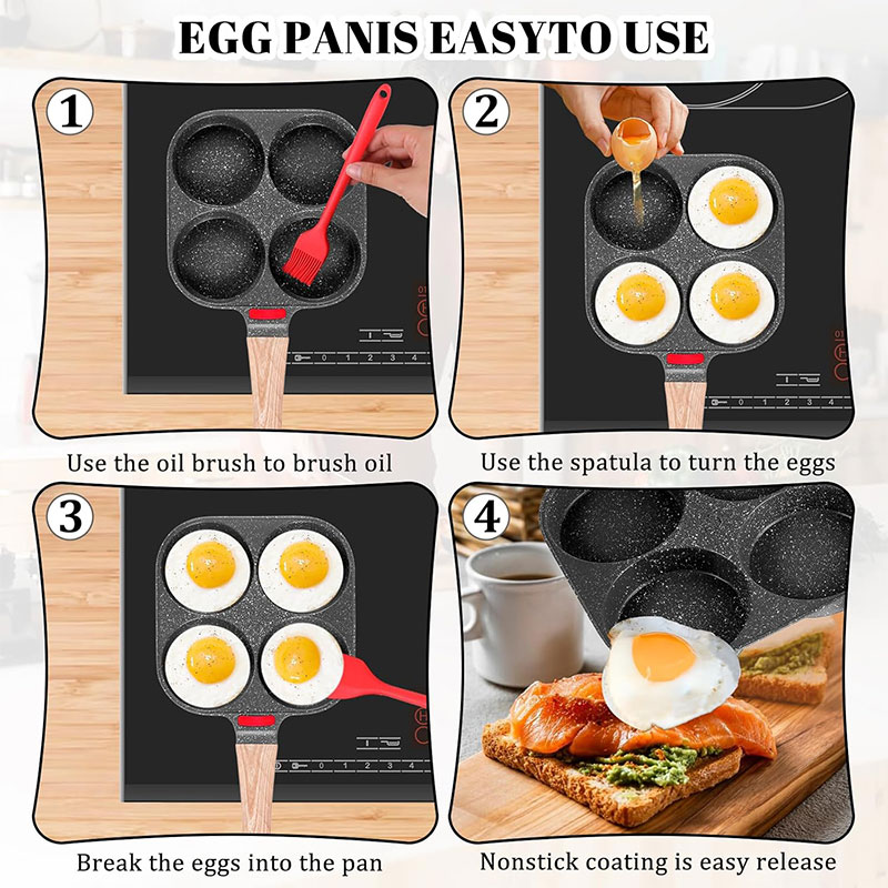 Deepened Egg Frying Pan with L - Mini Pancake Griddle recensione e prezzo