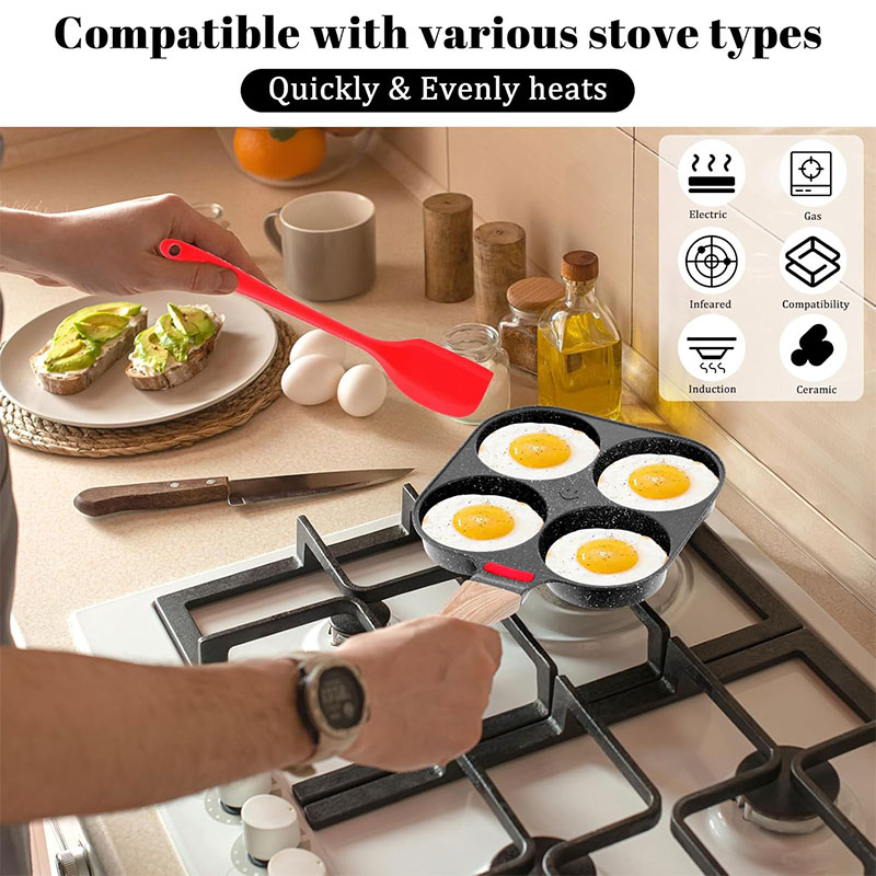 Deepened Egg Frying Pan with L - Mini Pancake Griddle recensione e prezzo