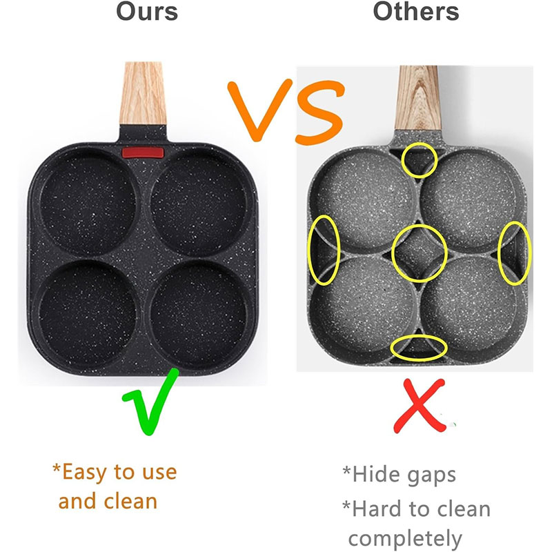 Deepened Egg Frying Pan with L - Mini Pancake Griddle recensione e prezzo