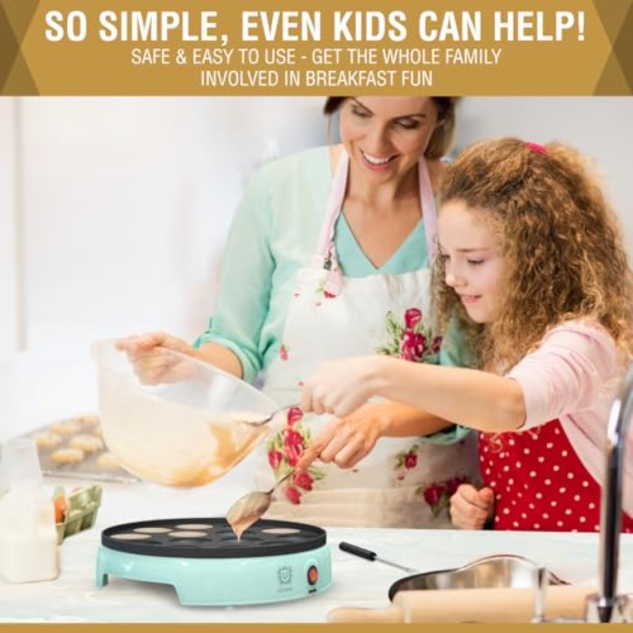 Mini Pancake Maker 14-Hole Ele - Mini Pancake Griddle recensione e prezzo