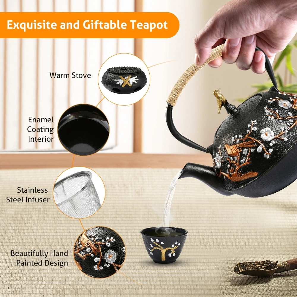 Cast Iron Teapot Set with Alco - Cast Iron Corn recensione e prezzo