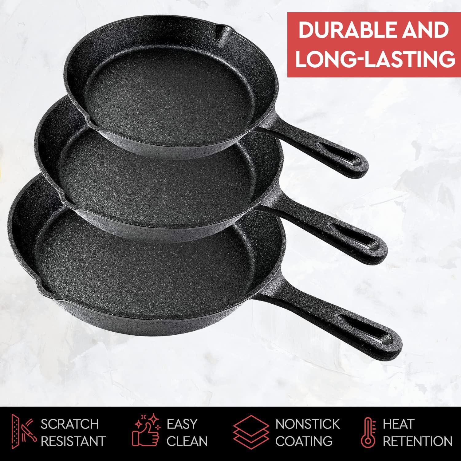 14/16/20cm Cast Iron Frying Pa - Cast Iron Corn recensione e prezzo