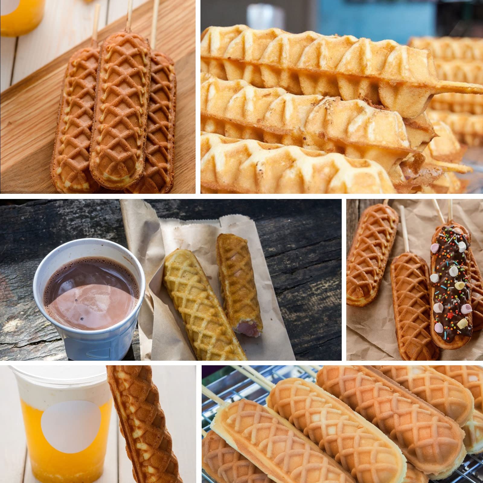 6-Piece Non-stick Waffle Bar M - Corn Dog Stick recensione e prezzo