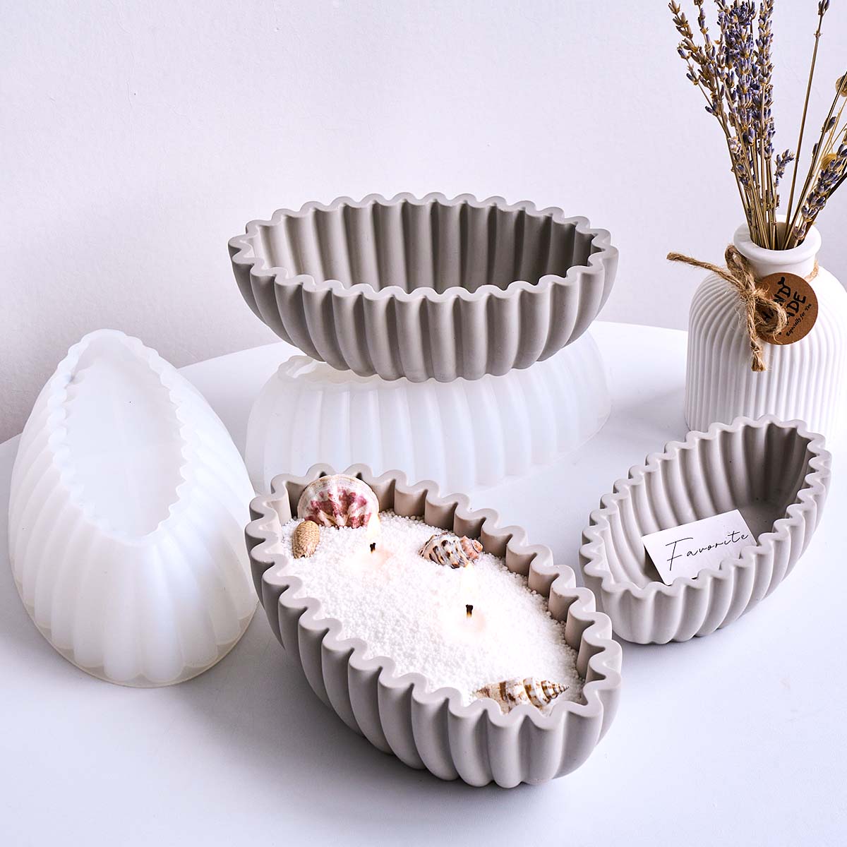 S/M/L Oval Striped Storage Bow - Potsticker Mold recensione e prezzo