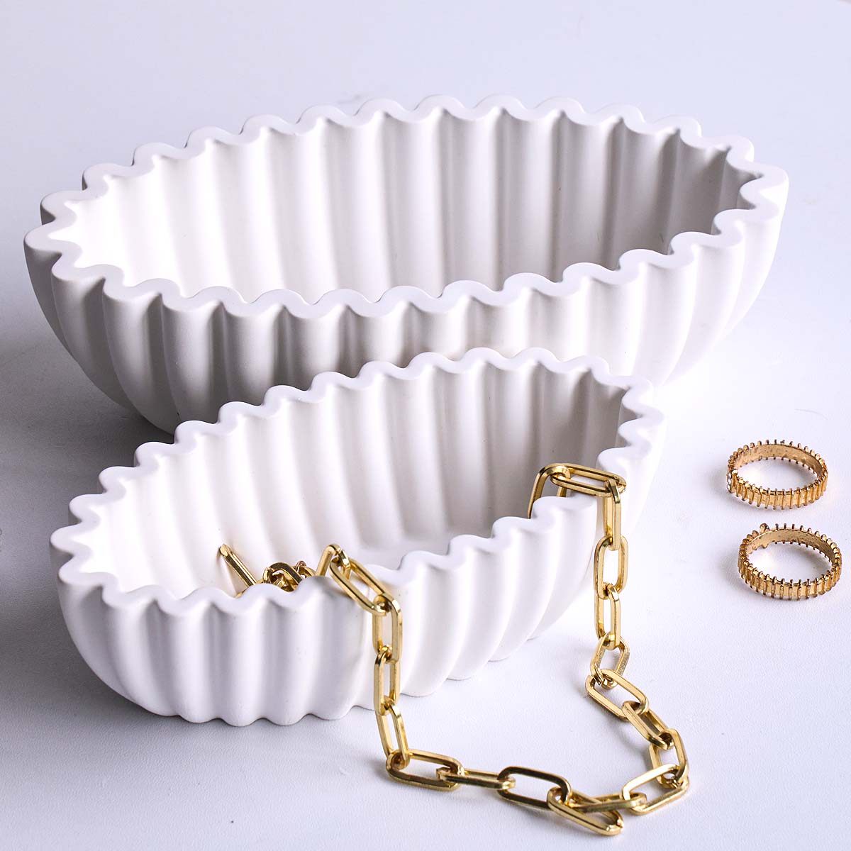 S/M/L Oval Striped Storage Bow - Potsticker Mold recensione e prezzo