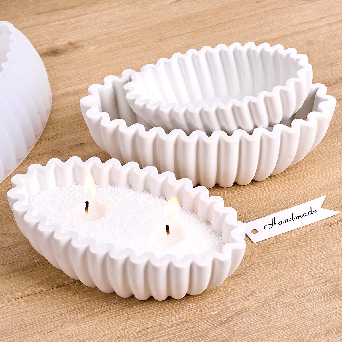 S/M/L Oval Striped Storage Bow - Potsticker Mold recensione e prezzo