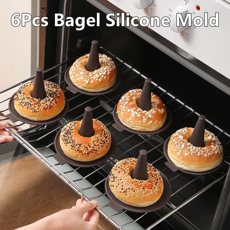 6Pcs Bagel Tools Silicone Mold - Donut Mold Silicone recensione e prezzo