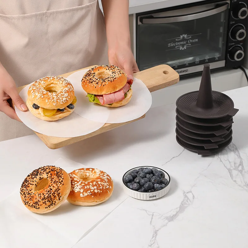 6Pcs Bagel Tools Silicone Mold - Donut Mold Silicone recensione e prezzo