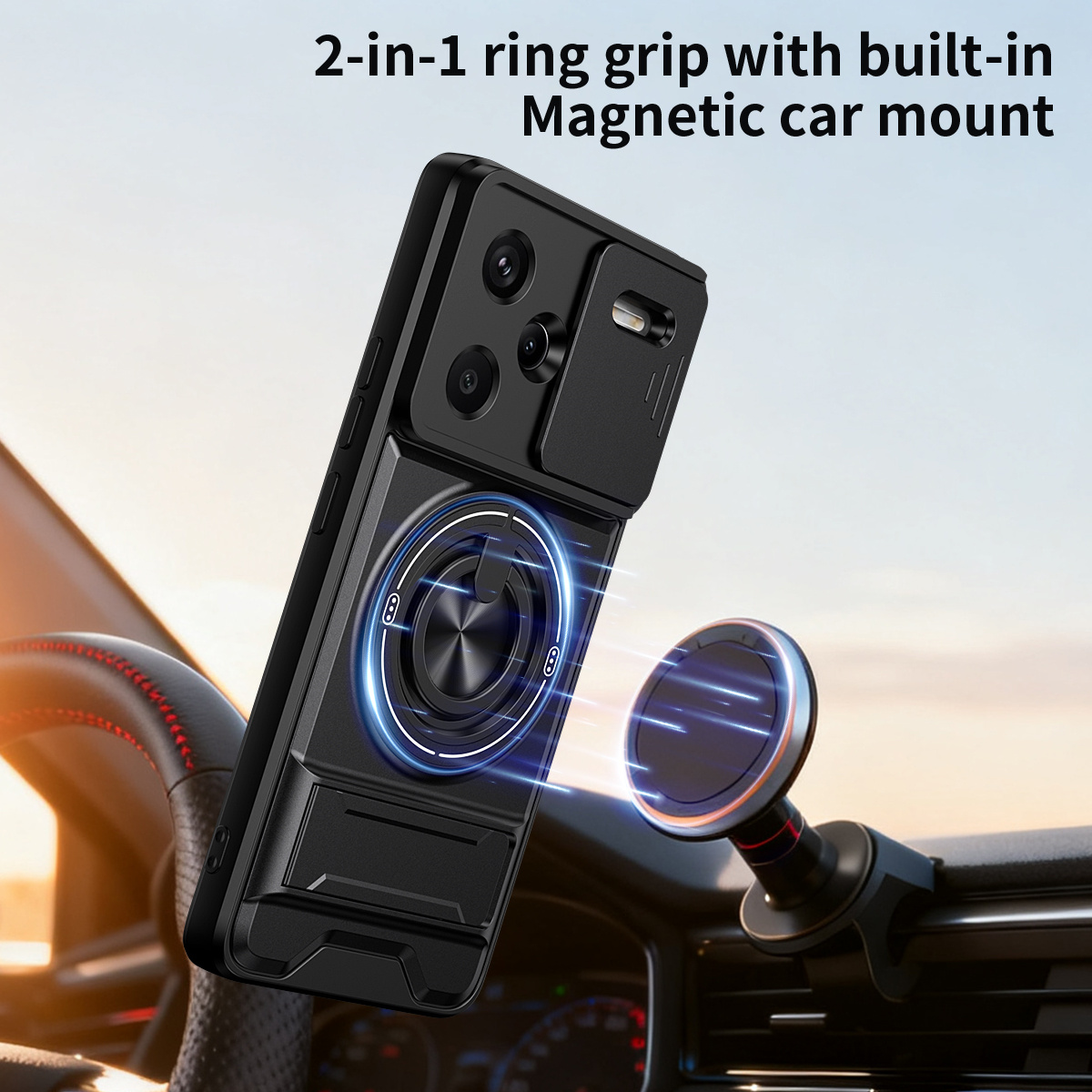 Lens Slide Camera Phone Case f - Taco Stand Holder recensione e prezzo