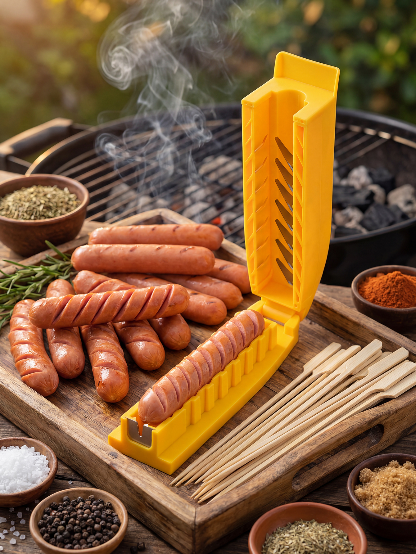 Manual Sausage Slicing Tool Re - Hot Dog Press recensione e prezzo