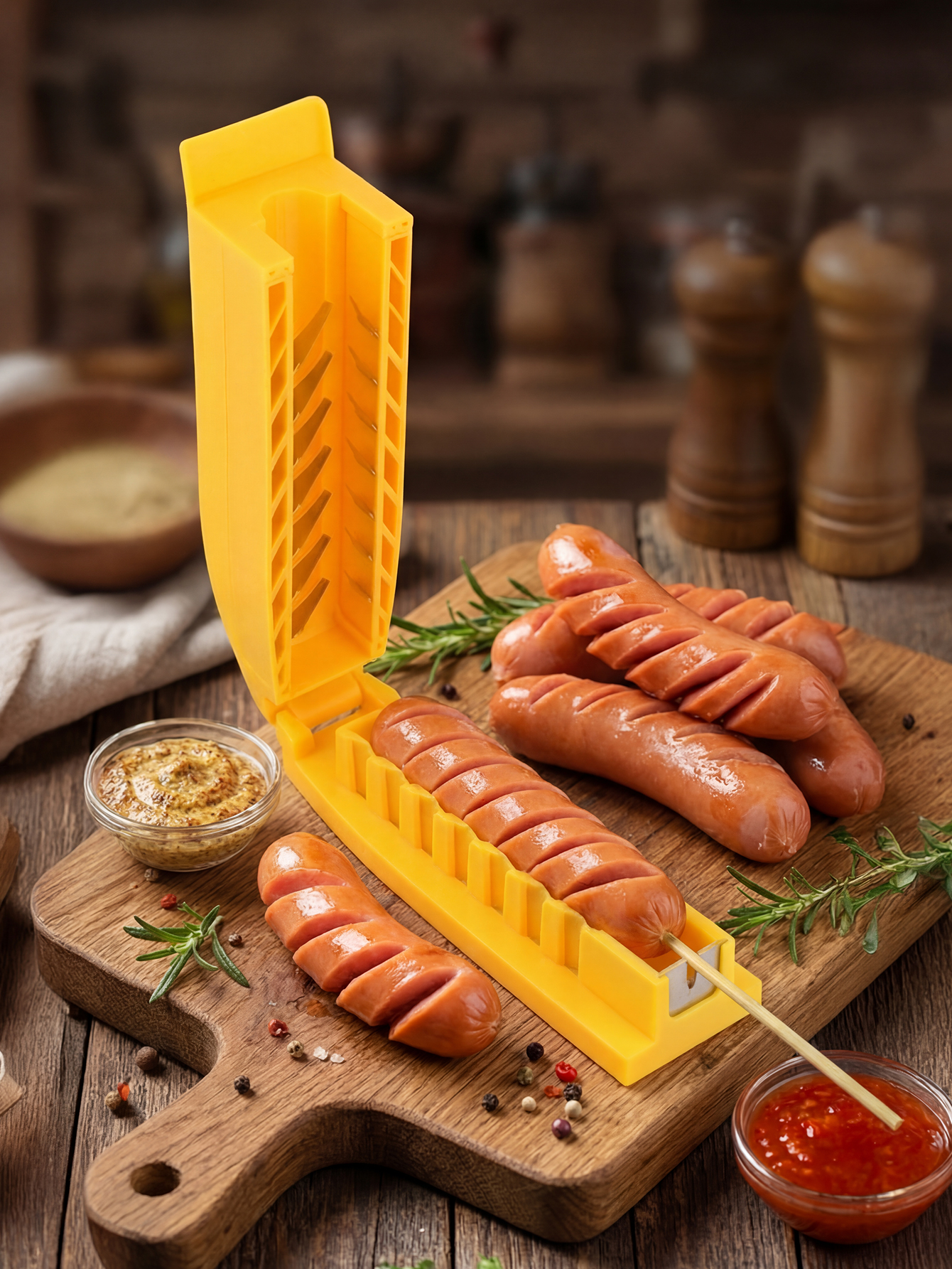 Manual Sausage Slicing Tool Re - Hot Dog Press recensione e prezzo