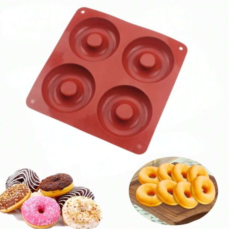 1PC 4 Holes Donut Silicone Mol - Donut Mold Silicone recensione e prezzo