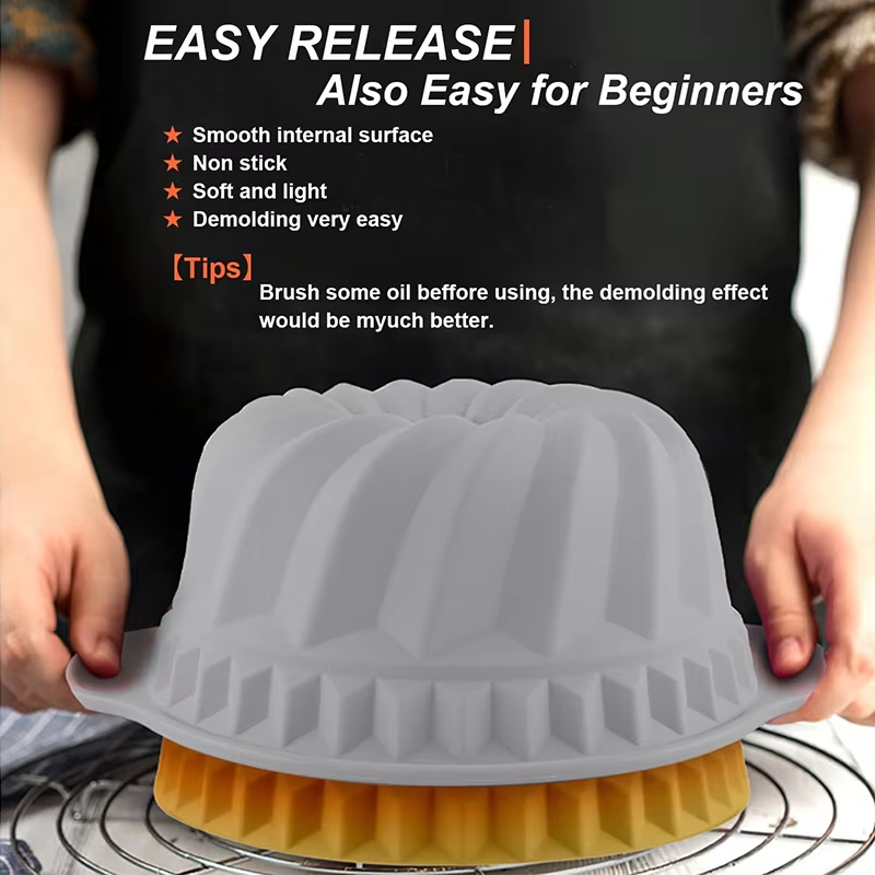 Silicone Fluted Cake Pans Non- - Donut Mold Silicone recensione e prezzo