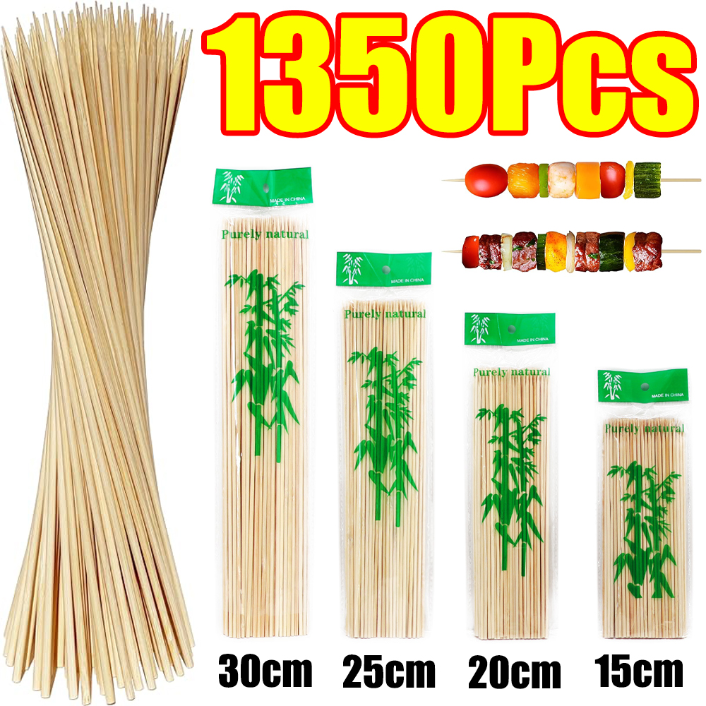 90-1350Pcs BBQ Skewers Bamboo  - Corn Dog Stick recensione e prezzo