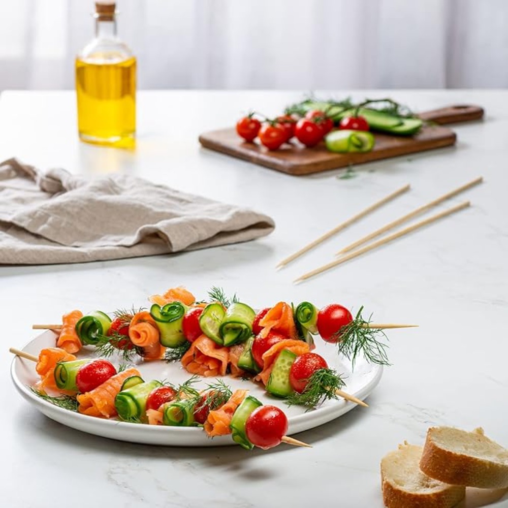 90-1350Pcs BBQ Skewers Bamboo  - Corn Dog Stick recensione e prezzo