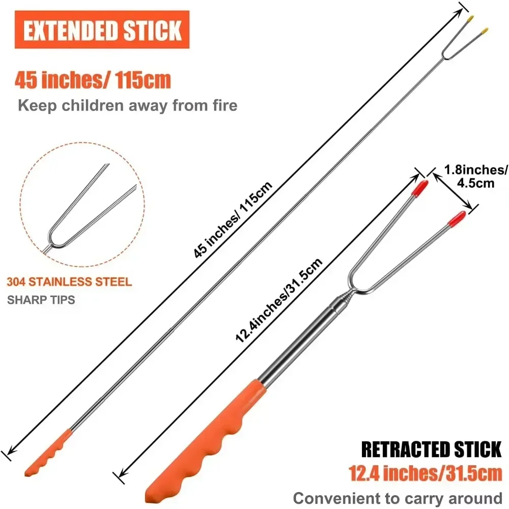 New BBQ Forks Telescopic  Barb - Corn Dog Stick recensione e prezzo