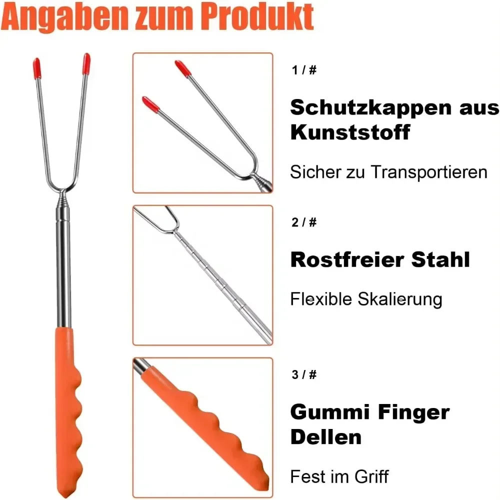 New BBQ Forks Telescopic  Barb - Corn Dog Stick recensione e prezzo